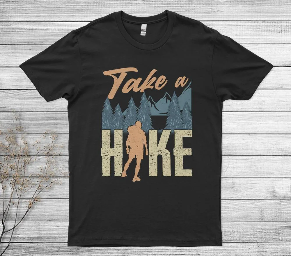 Take A Hike Outdoor Hiking Nature Hiker Vintage T-Shirt