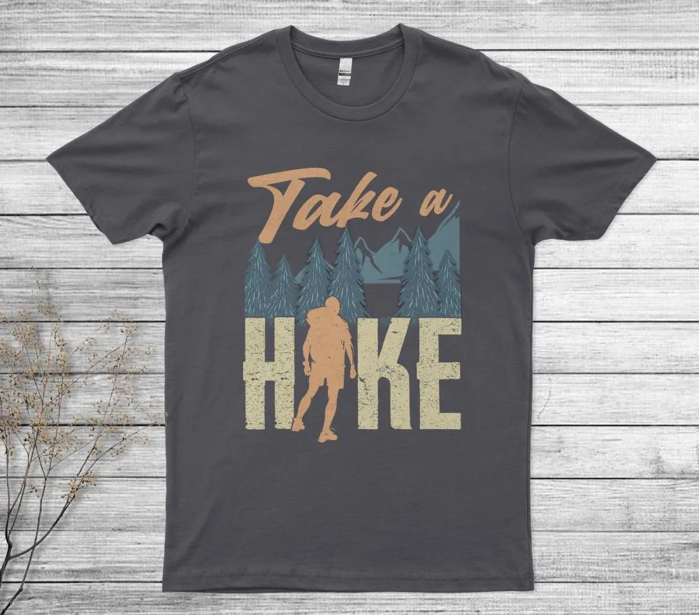 Take A Hike Outdoor Hiking Nature Hiker Vintage T-Shirt