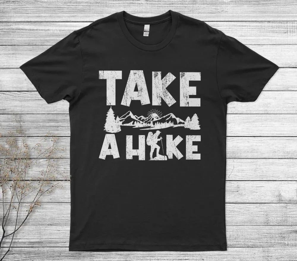 Take A Hike Outdoor Hiking Nature Hiker Vintage T-Shirt