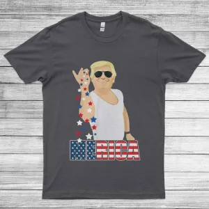 Funny 4th of July America Flag Unisex T-Shirt