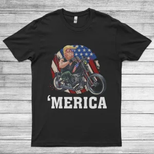 Funny Merica 4th of July America Flag Unisex T-Shirt