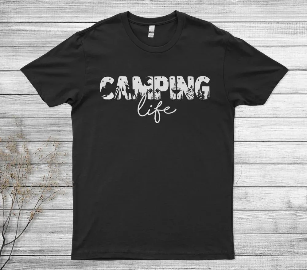 Camping I Hate Pulling Out Retro Travel Trailer T-Shirt