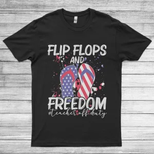 Funny Drinkin 4th of July America Flag Unisex T-Shirt