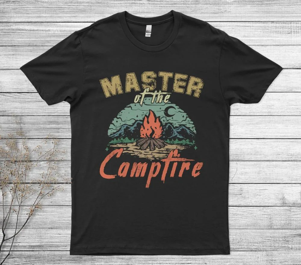 Master Of The Campfire Vintage Camping Camper T-Shirt