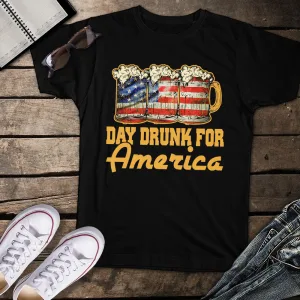 Day Drunk For America Unisex T-shirt