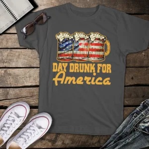 Day Drunk For America Unisex T-shirt