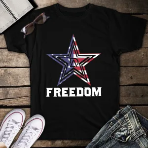 DA Drunk America Freedom America Flag Star Unisex T-shirt