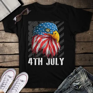 Funny Dad Of The Little Firecracker American Flag Fireworks 4th of July Unisex T-shirt