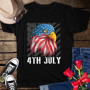 Funny Eagle American Flag 4th of July Patriotic Unisex T-shirt