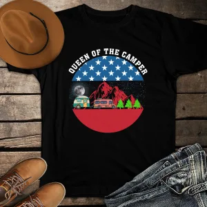 Queen of The Camper 4th Of July Camping Unisex T-shirt