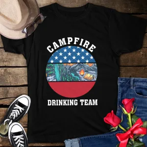 Campfire Drinking Team 4th Of July Camping Unisex T-shirt