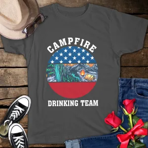 Campfire Drinking Team 4th Of July Camping Unisex T-shirt