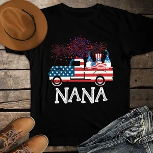 American Nana 4th of July Patriotic Unisex T-shirt