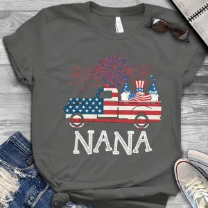 American Nana 4th of July Patriotic Unisex T-shirt