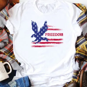 Distressed American Eagle Flag Freedom Unisex T-shirt