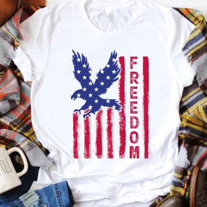 Distressed American Eagle Flag Freedom Unisex T-shirt