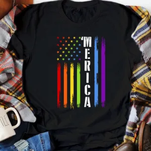 Merica Flag 4th of July Unisex T-shirt