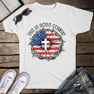 Gun US Flag Military Army Mens Unisex T-shirt