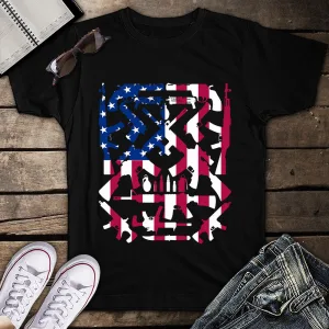 This Is God's Country USA American Flag, Sunflower 4th Of July Unisex T-shirt