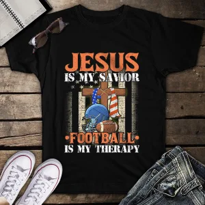 Jesus Is My Savior Golf Is My Therapy Unisex T-Shirt