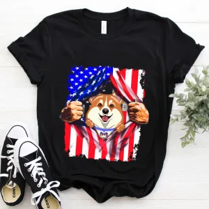 American Dog 4th Of July Patriotic Unisex T-Shirt