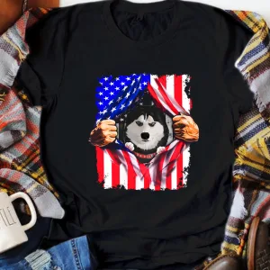 American Dog 4th Of July Patriotic Unisex T-Shirt